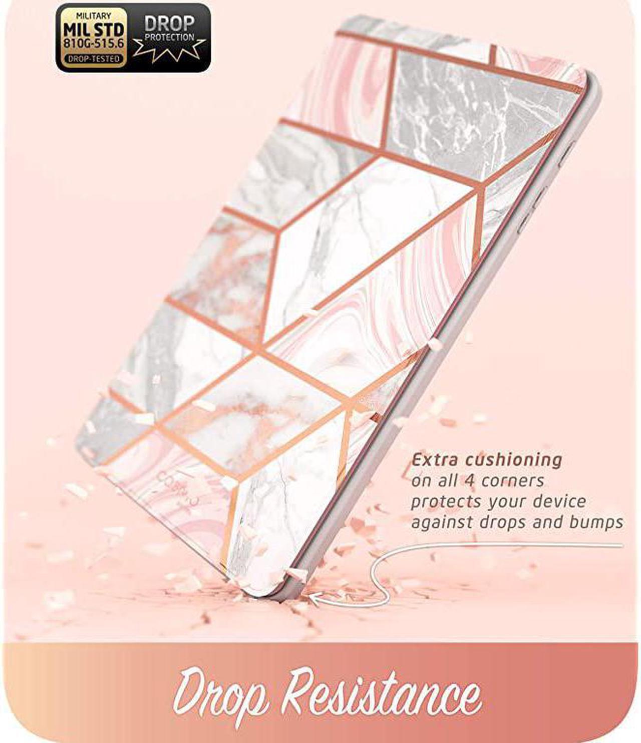 Alt view image 5 of 7 - Case Designed for Galaxy Tab A 101 SMT510T515 2019 Cosmo FullBody Protection with Builtin Screen Protector Case for Samsung Galaxy Tab A 101 2019 Release Marble