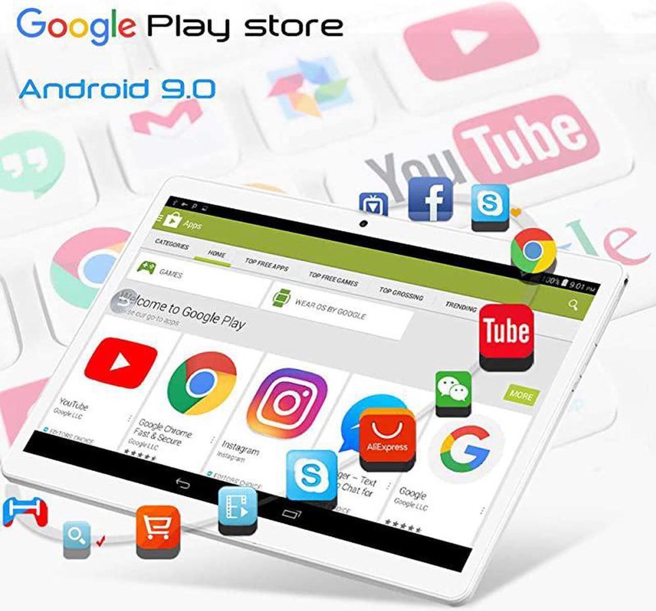 Alt view image 3 of 7 - 101 inch Android with 2GB+32GB 3G Phone s Dual Sim Card 2MP+ 5MP Dual Camera Quad Core Processor 1280x800 IPS HD DisplayGPS FM Silver