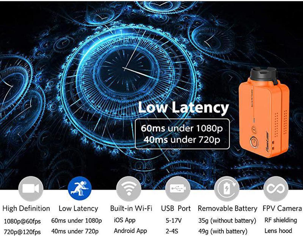 Alt view image 2 of 7 - 2 FPV Camera 1080P 60fps HD Mini Action Sport Camera FOV 120 Degree Builtin WiFi iOSAndroid APP NTSC PAL Switchable Racing Drone Camera