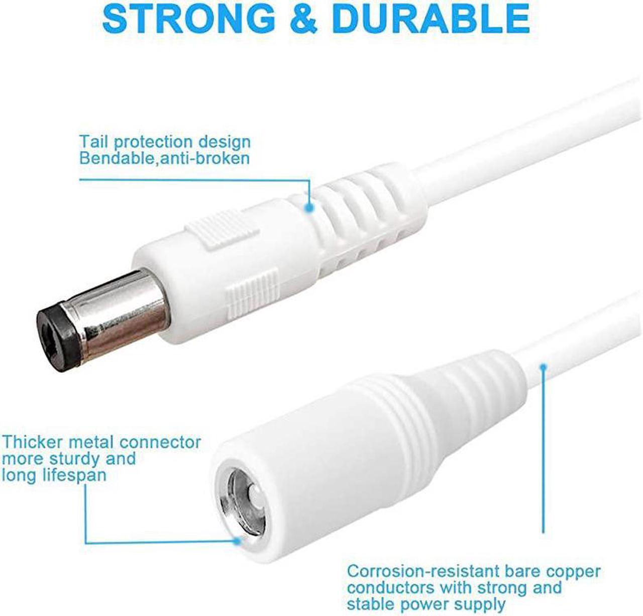 Alt view image 4 of 5 - 55mm x 21mm Extension Cord 13FTDC 12v Power Supply Adapter for CCTV Security Camera Surveillance Indoor Wireless IP Camera Dvr Standalone LED StripCar12 Volt Male to Female Plug Cable