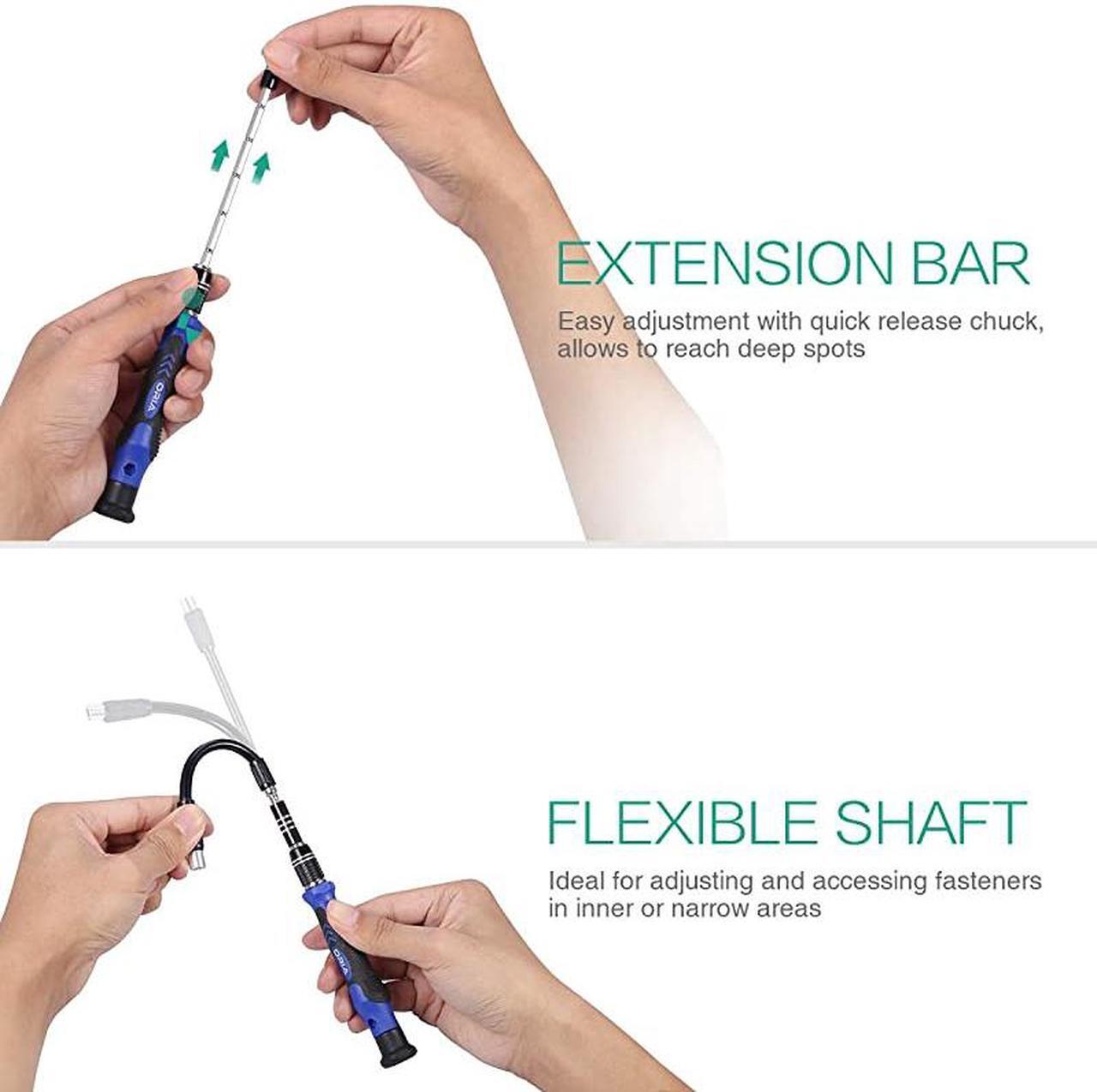 Alt view image 4 of 7 - Precision Screwdriver Set 120 in 1 Screwdriver Kit with 101 Bits Mini Magnetic Screwdriver Set Computer Repair Tool Kit for iPhone PC Toys Computer