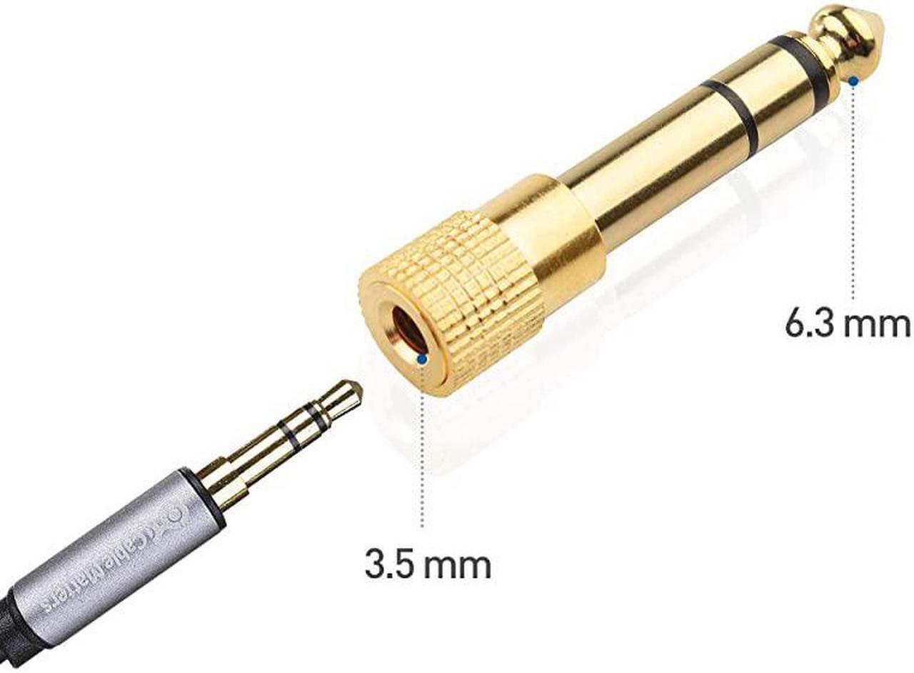 Alt view image 6 of 7 - 5-Pack 1/4 to 1/8 Headphone Adapter