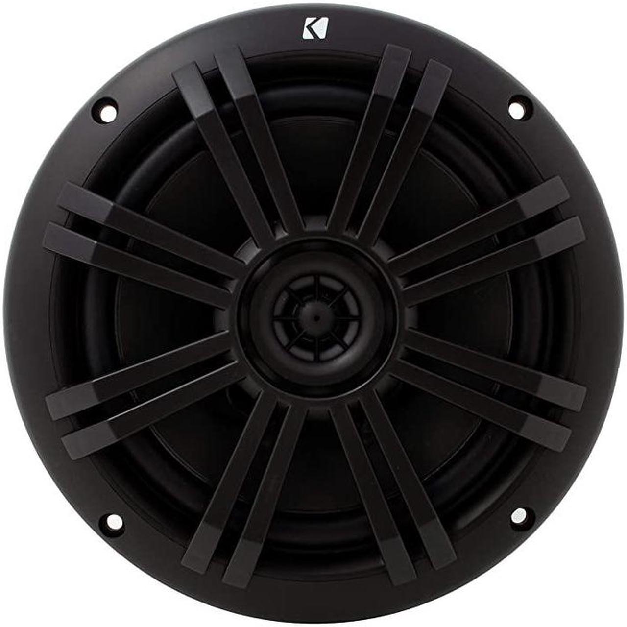 Alt view image 4 of 7 - Black OEM Replacement Marine 65 4 Ohm Coaxial Speaker Bundle 4 Speakers