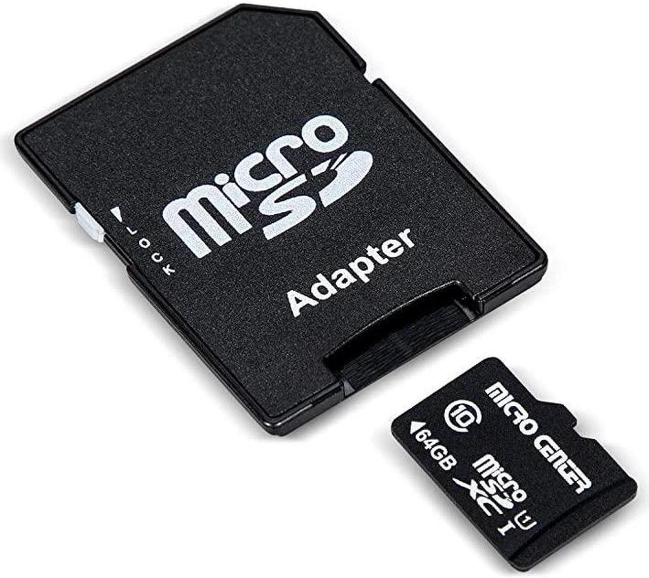 Alt view image 6 of 7 - Center 64GB Class 10 SDXC Flash Memory Card with Adapter for Mobile Device Storage Phone, Tablet, Drone & Full HD Video Recording - 80MB/s UHS-I, C10, U1 (5 Pack)