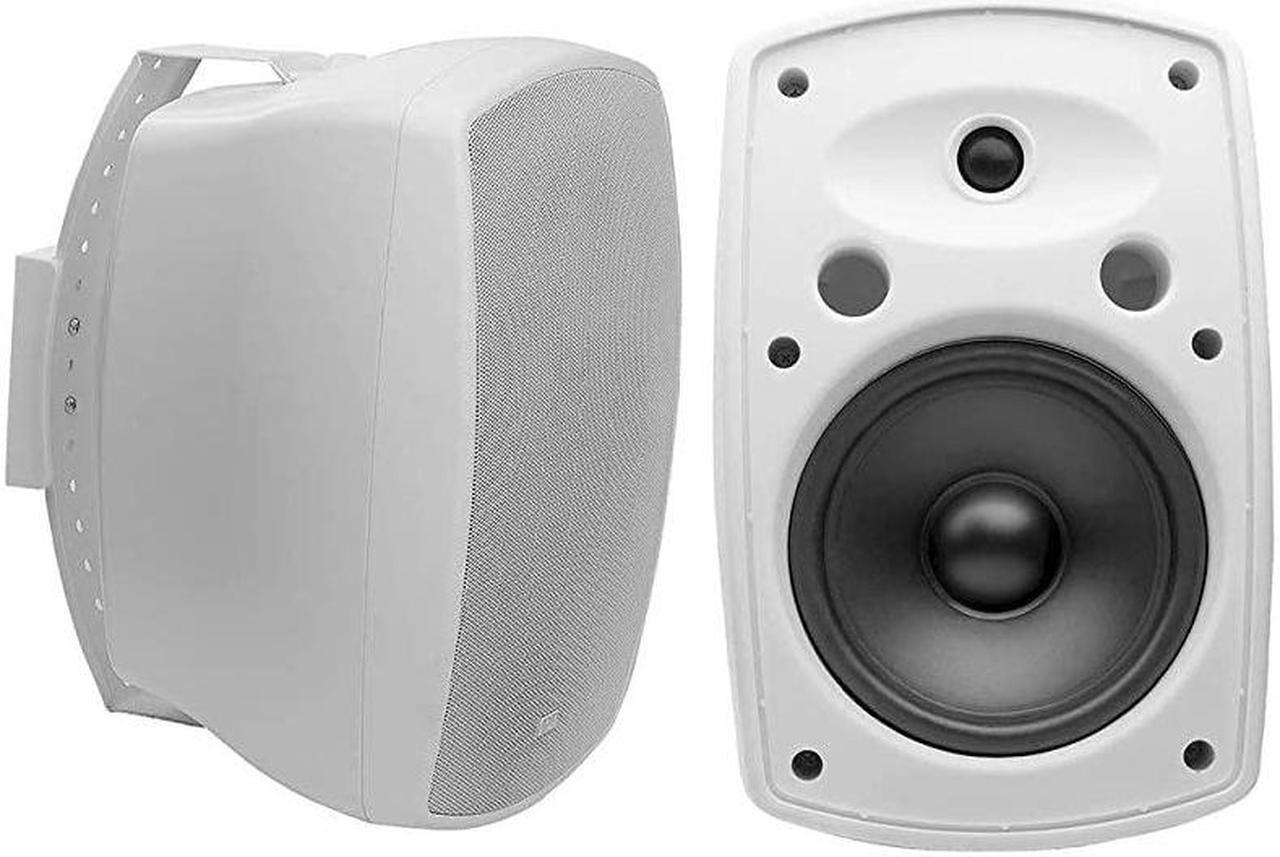 Alt view image 6 of 7 - 8 Patio Speaker Pair IndoorOutdoor Stereo White AP850