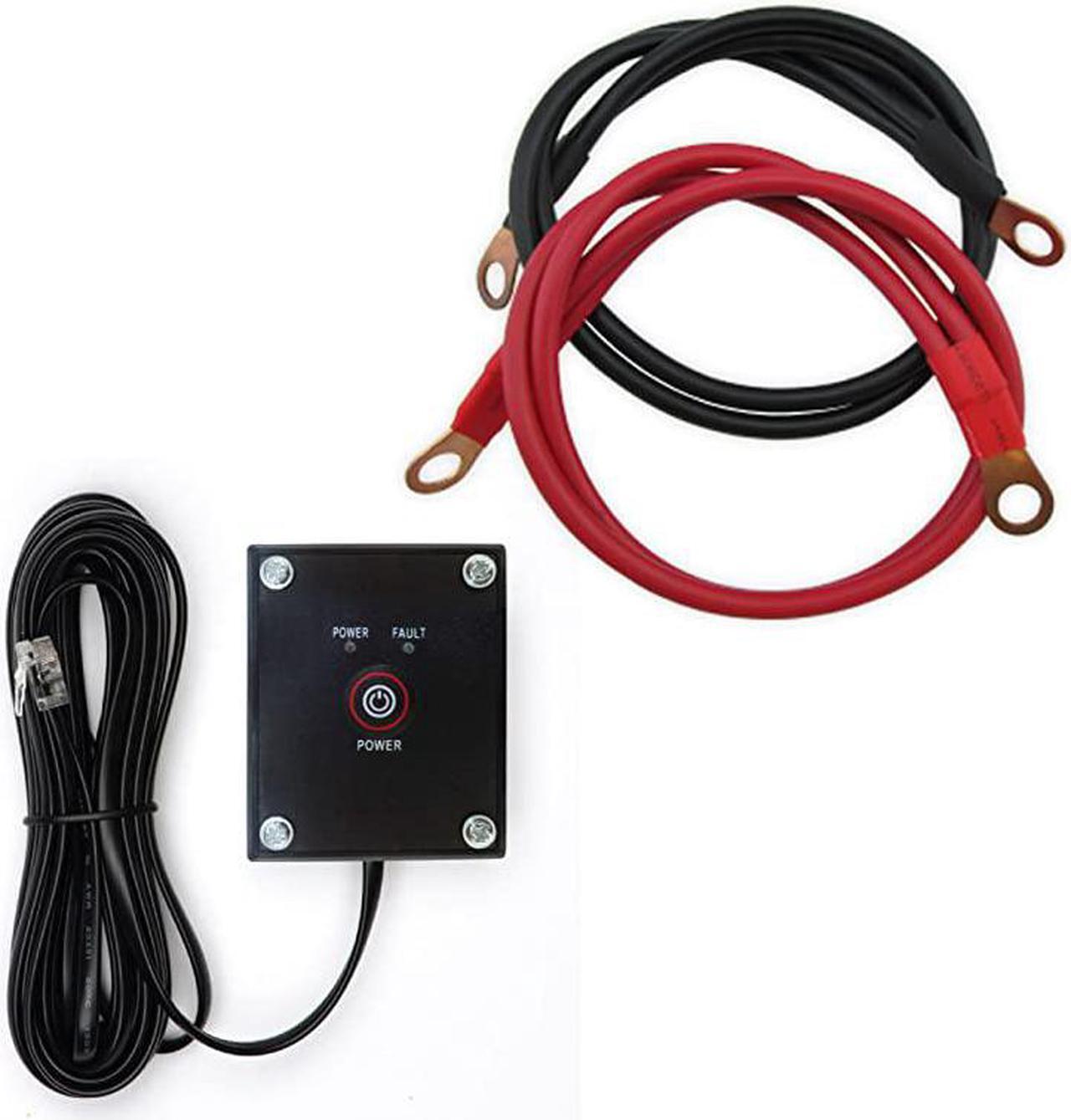 Alt view image 4 of 6 - PS1004 3000W Continuous 6000W Surge Peak Power Pure Sine Wave Inverter with Starter Cables and 4 Output Sockets