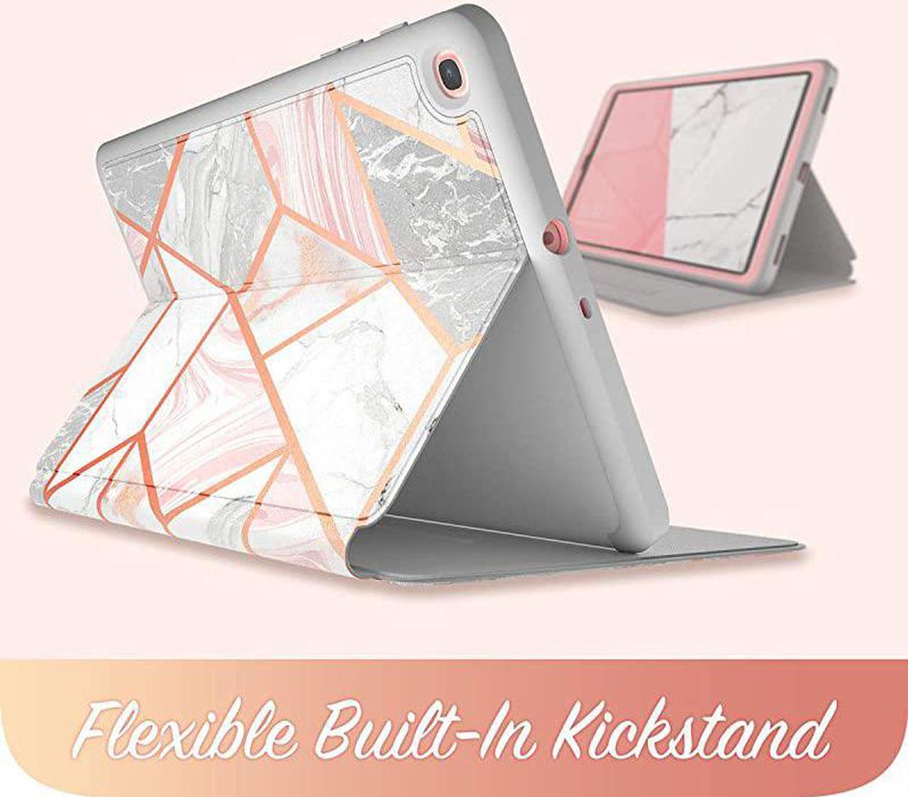 Alt view image 4 of 7 - Case Designed for Galaxy Tab A 101 SMT510T515 2019 Cosmo FullBody Protection with Builtin Screen Protector Case for Samsung Galaxy Tab A 101 2019 Release Marble
