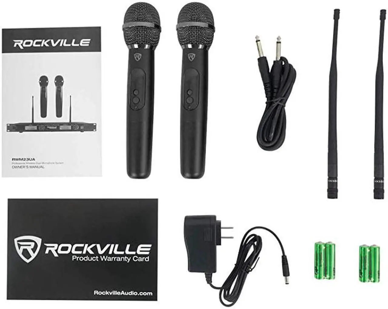 Alt view image 6 of 7 - RWM23UA UHF Wireless Pro Rack Mount Dual Microphone System20 Channel 1