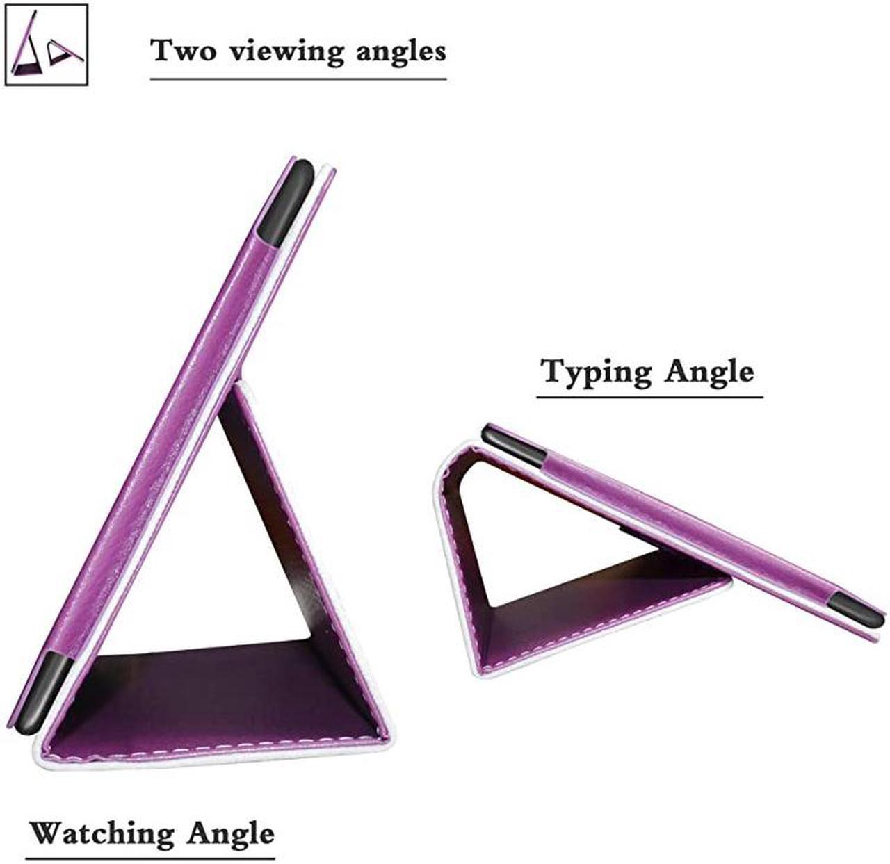 Alt view image 5 of 7 - Case for Alcatel Joy Tab Case,Alcatel 3T 8 Tablet Case,PU Leather Folio 2-Folding Stand Cover for T-Mobile Alcatel Joy Tab 8-inch Tablet/Alcatel 3T 8-inch Tablet,Purple
