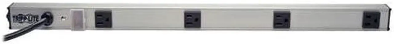 Main image of 4 WideSpaced Outlet Bench amp Cabinet Power Strip 24 in Length 6ft Cord with 515P Plug PS240406