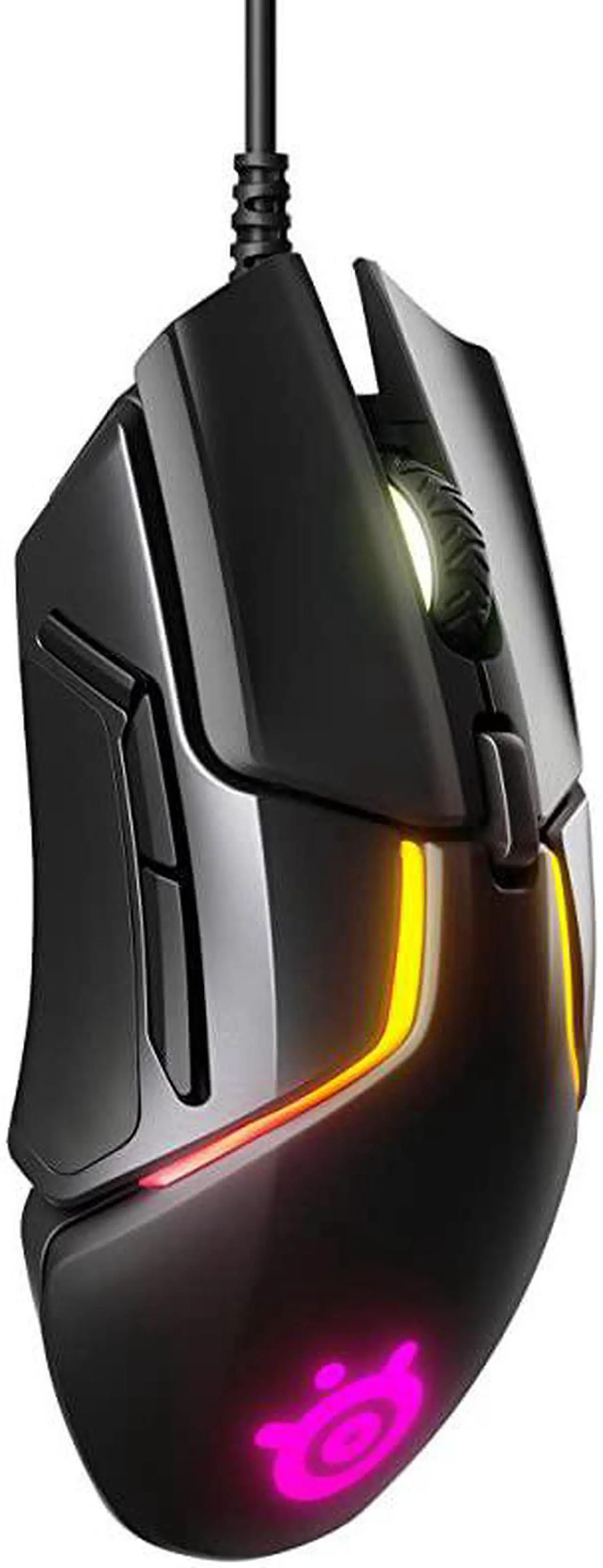 Alt view image 2 of 7 - Rival 600 Gaming Mouse 12000 CPI TrueMove3Plus Dual Optical Sensor 05 Liftoff Distance Weight System RGB Lighting
