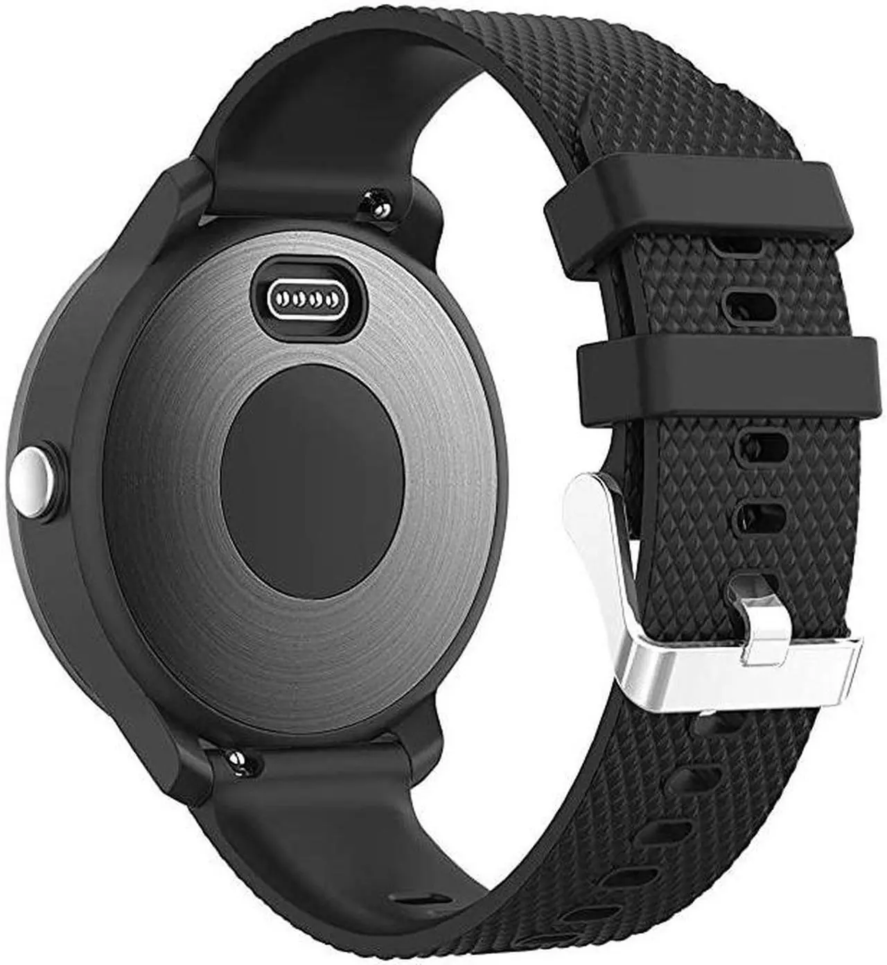 Alt view image 3 of 6 - Vivoactive 3 Watch Band 20mm Soft Silicone ReplacementBands for Garmin Vivoactive 3 Garmin Forerunner 645 MusicSamsung Galaxy 42mmGalaxy Watch 3 41mm Smart Watch 3Pack