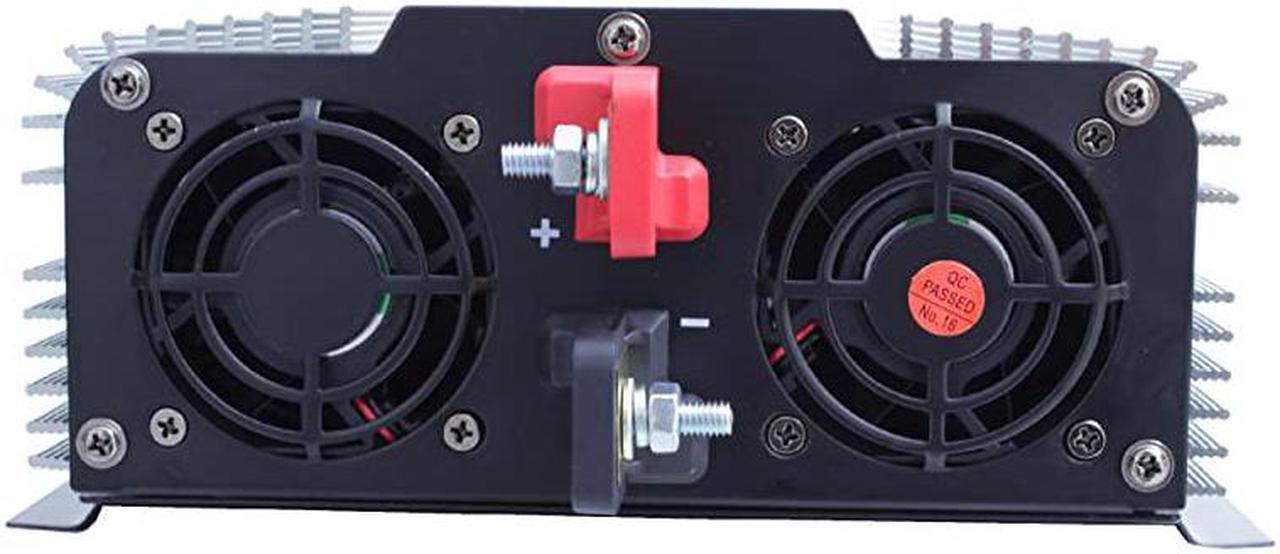 Alt view image 3 of 6 - PS1004 3000W Continuous 6000W Surge Peak Power Pure Sine Wave Inverter with Starter Cables and 4 Output Sockets