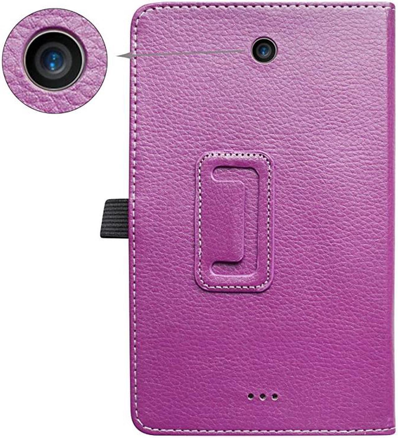 Alt view image 6 of 7 - Case for Alcatel Joy Tab Case,Alcatel 3T 8 Tablet Case,PU Leather Folio 2-Folding Stand Cover for T-Mobile Alcatel Joy Tab 8-inch Tablet/Alcatel 3T 8-inch Tablet,Purple