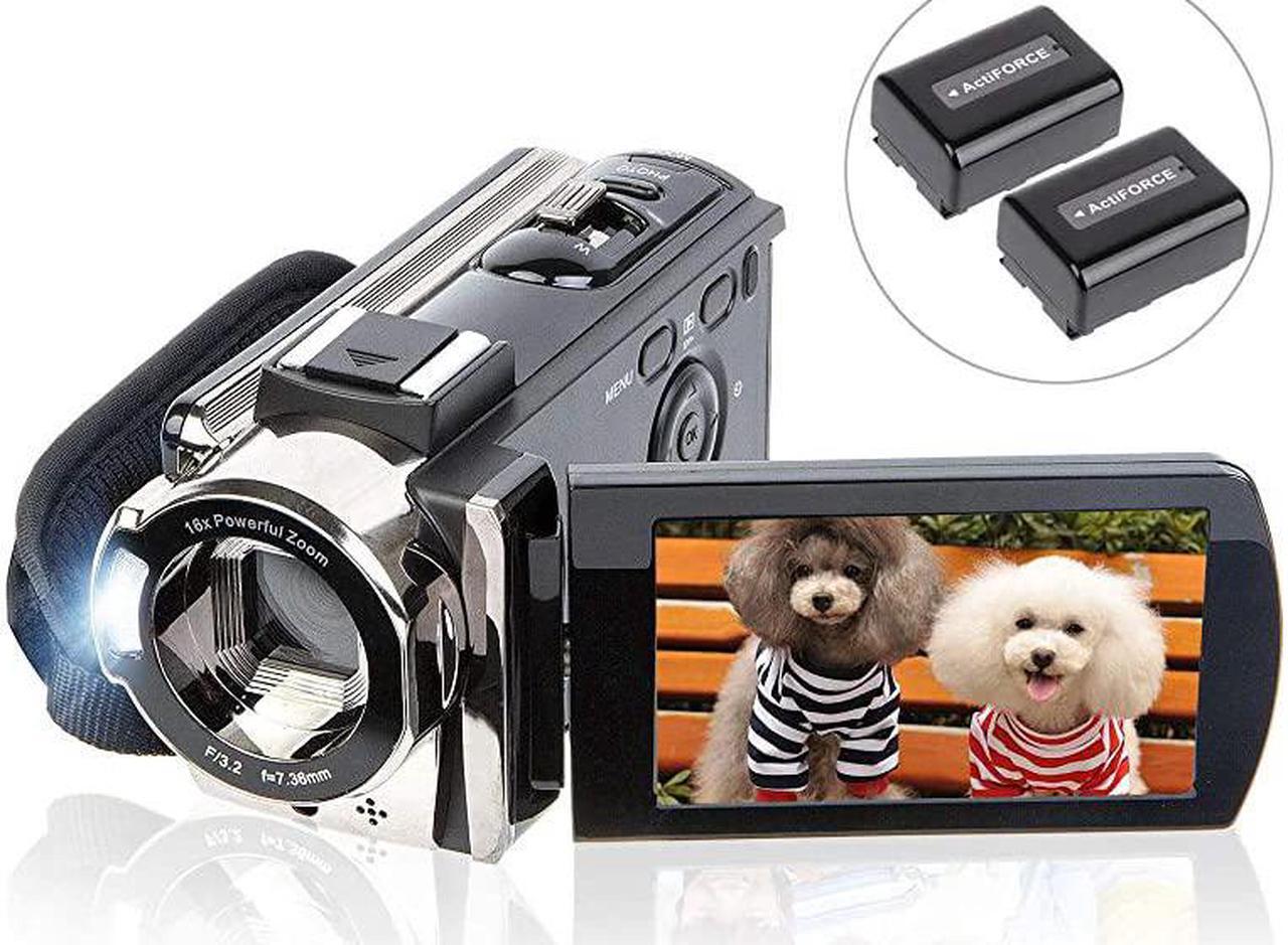 Main image of Video Camera Camcorder Digital YouTube Vlogging Camera Recorder  Full HD 1080P 15FPS 24MP 30 Inch 270 Degree Rotation LCD 16X Digital Zoom Camcorder with 2 Batteries604s