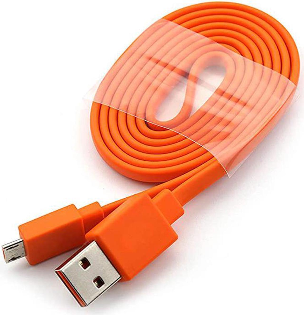 Alt view image 3 of 5 - Fast Power Charging Charger Cable Cord for JBL Wireless Speaker and Bluetooth Earphone Headphone Compatible with Android iPhones System 33ft Orange