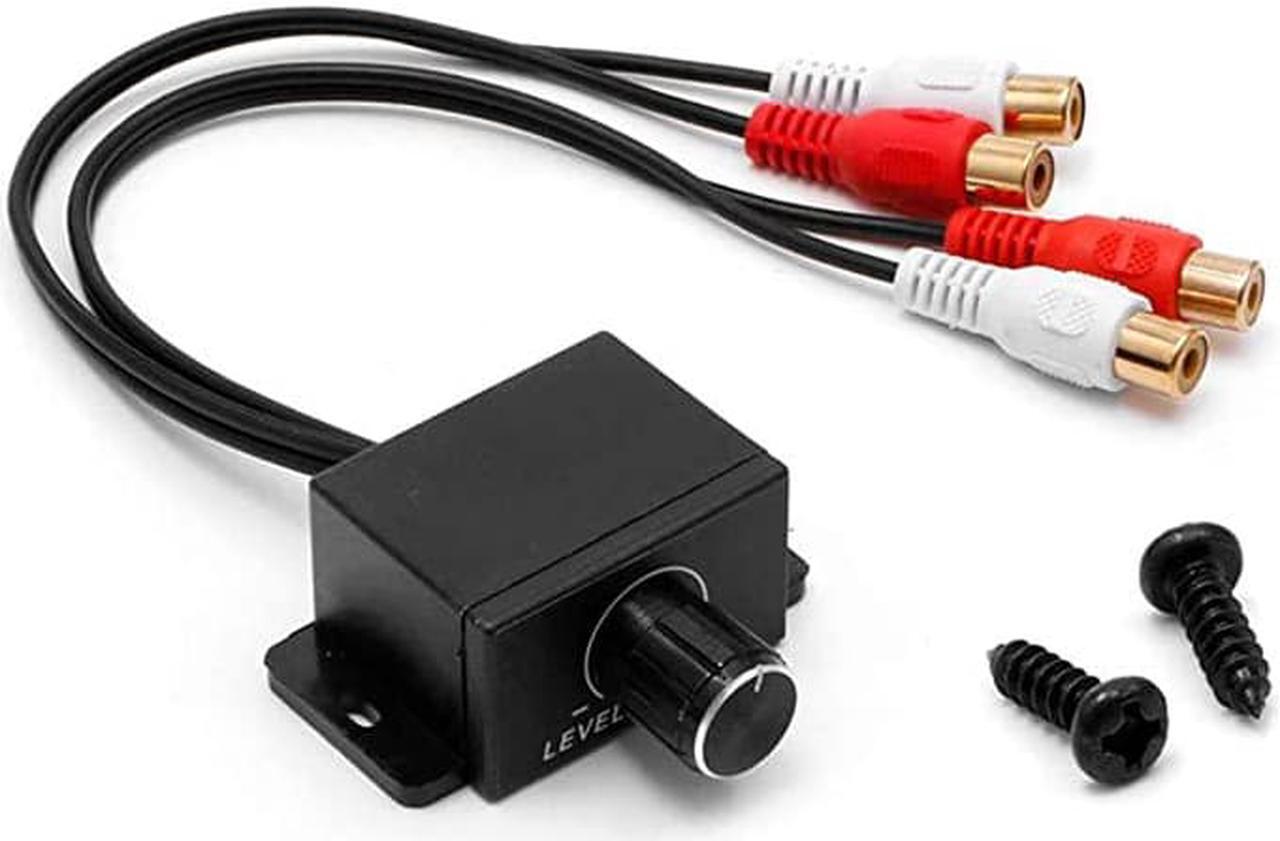 Alt view image 7 of 7 - Universal Car RCA Remote Amplifier Level Controller RCA Bass Knob Sub Amp Volume Control Cable