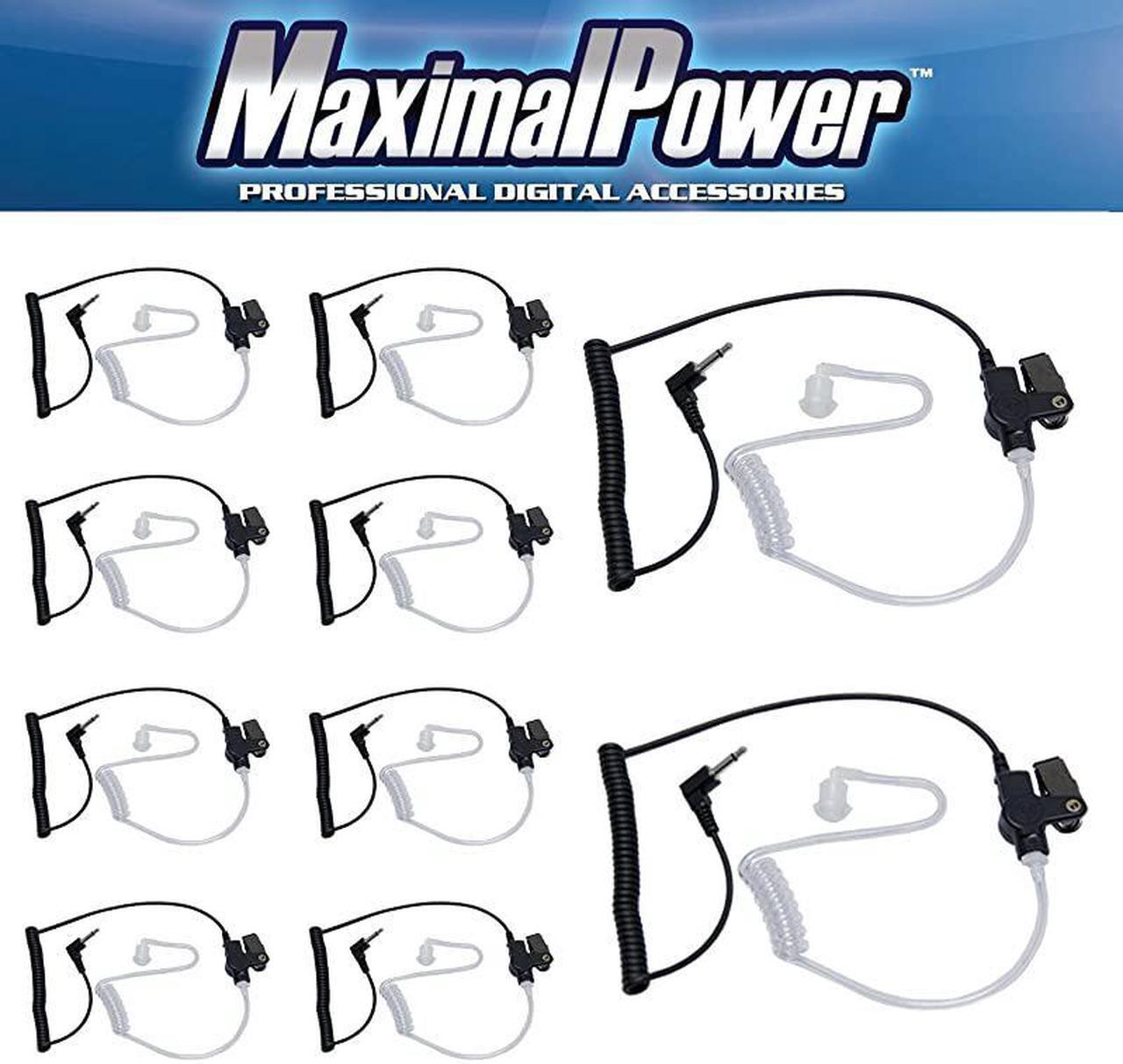 Main image of 35mm Surveillance Plug Coil Tube Earbud Audio Kit for TwoWay Radios RH6171 N x 10 Pack