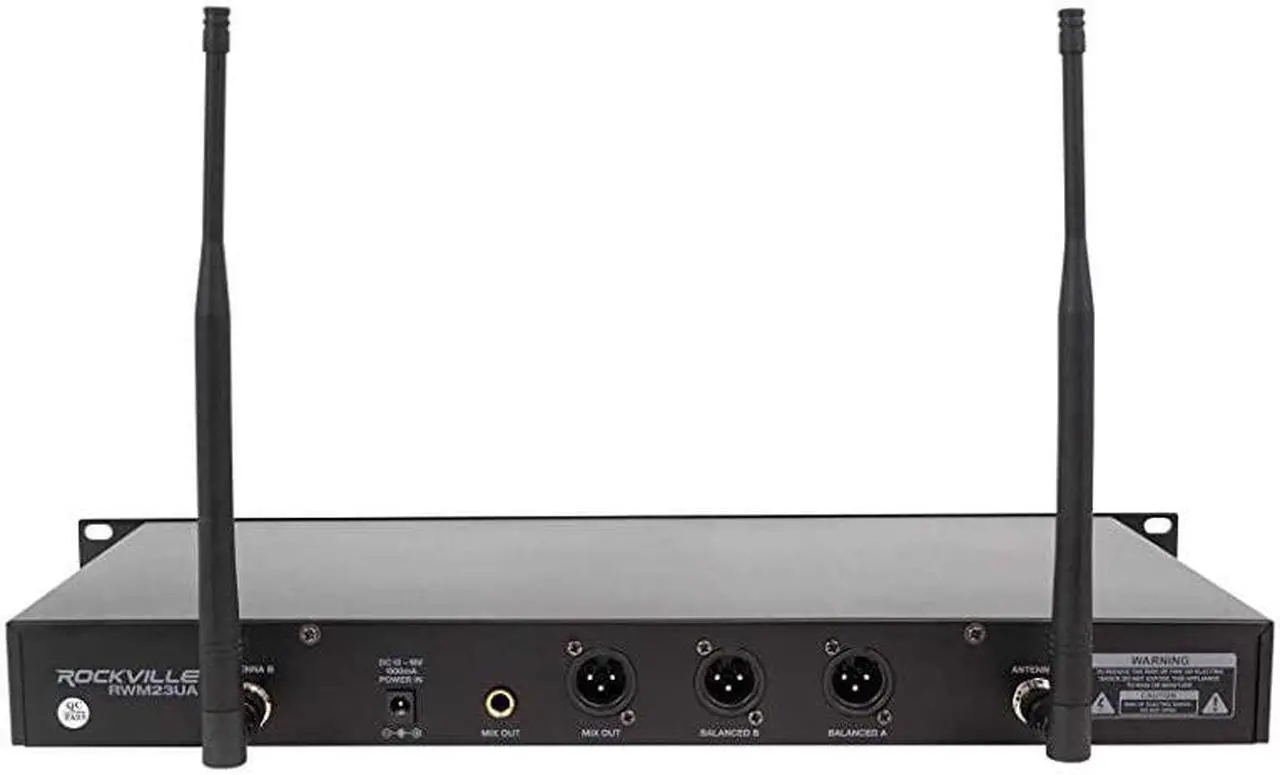 Alt view image 3 of 7 - RWM23UA UHF Wireless Pro Rack Mount Dual Microphone System20 Channel 1