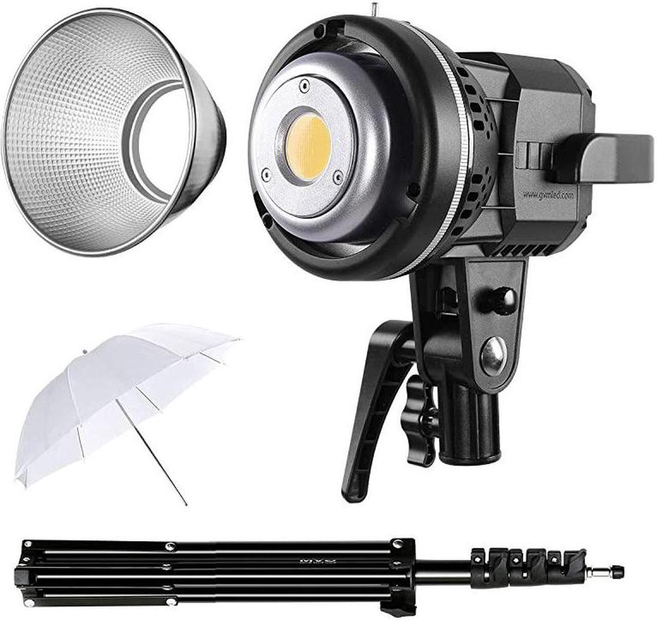 Main image of 80W CRI97+ 5600K Dimmable LED Video Lights with Bowens Mount Kit Continuous Output Lighting Spotlight for YouTube Vlog Studio Children Wedding Photography Shooting Light with Reflector