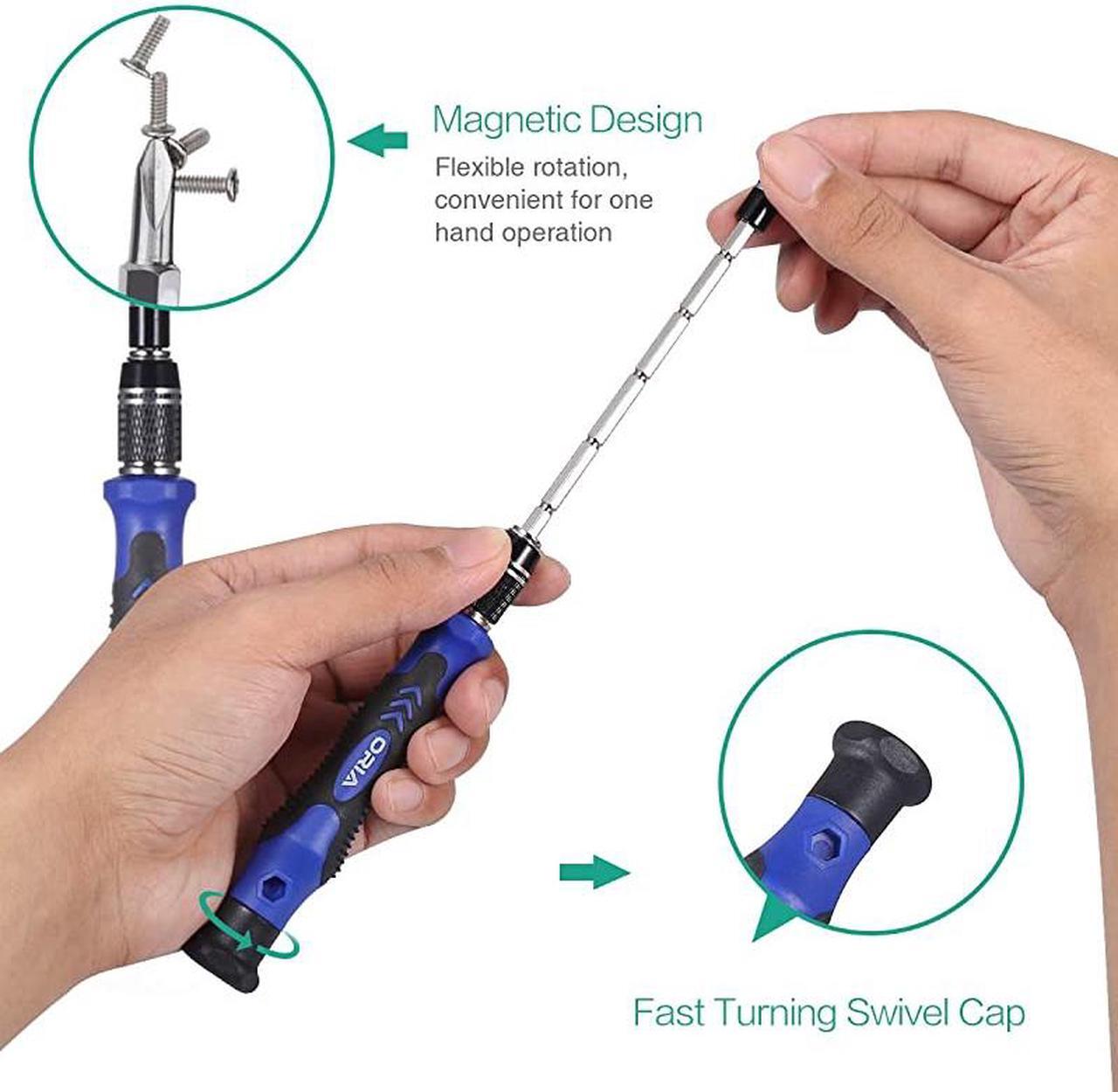 Alt view image 5 of 7 - Precision Screwdriver Set 120 in 1 Screwdriver Kit with 101 Bits Mini Magnetic Screwdriver Set Computer Repair Tool Kit for iPhone PC Toys Computer
