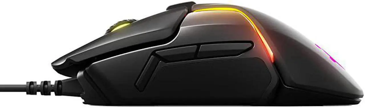 Alt view image 6 of 7 - Rival 600 Gaming Mouse 12000 CPI TrueMove3Plus Dual Optical Sensor 05 Liftoff Distance Weight System RGB Lighting