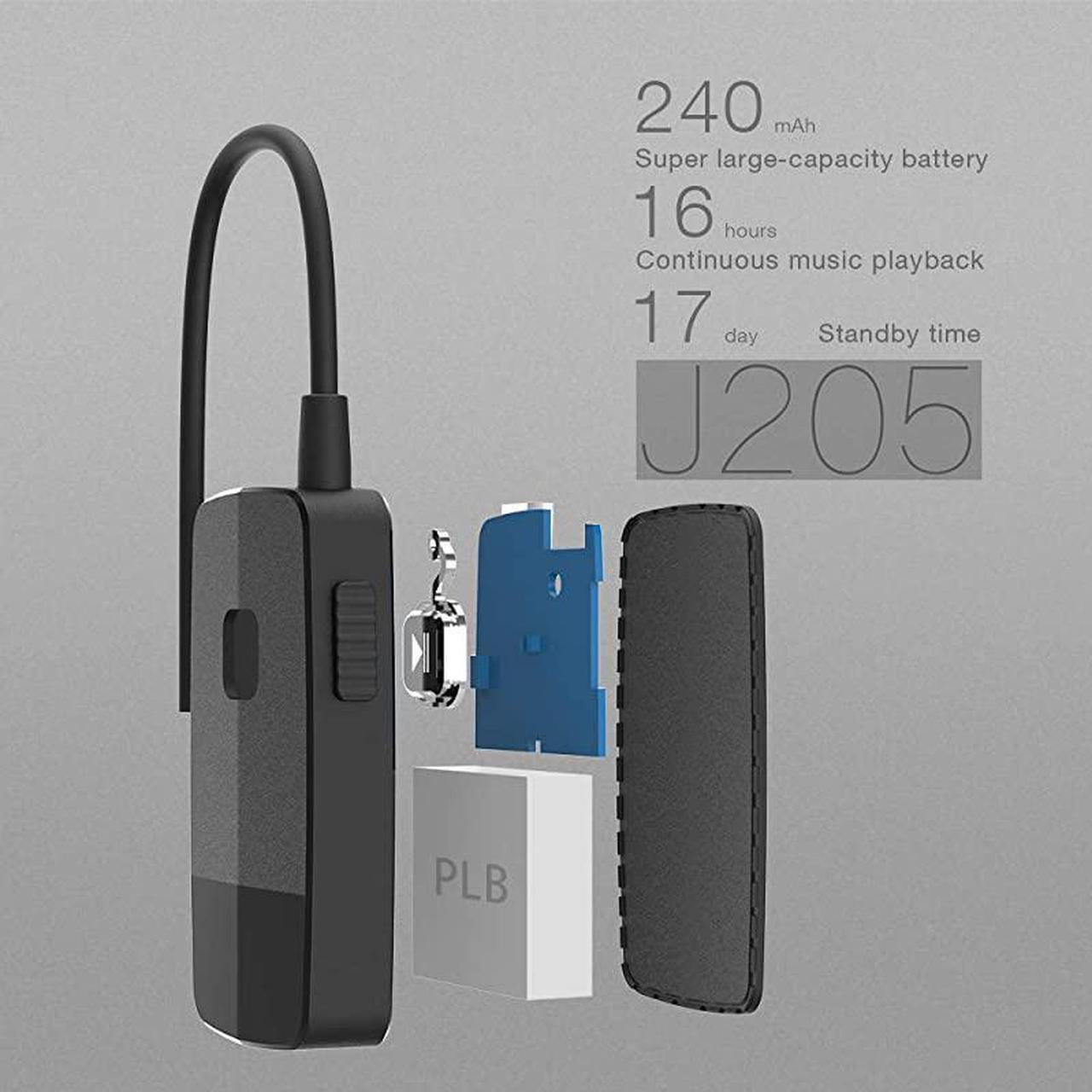 Alt view image 4 of 7 - Bluetooth 50 Receiver for Speaker Wireless Audio Adapter for Home Audio Car Stereo with 35mm RCA Jack 16 Hours Playtime Dual Connection to 2 Cell Phones Easy Control OnOff Slider