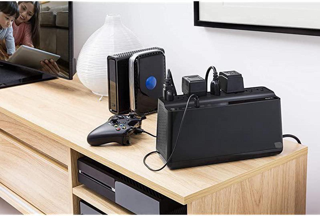 Alt view image 2 of 4 - UPS 600VA UPS Battery Backup Surge Protector BE600M1 Backup Battery Power Supply USB Charger BackUPS Series Uninterruptible Power Supply