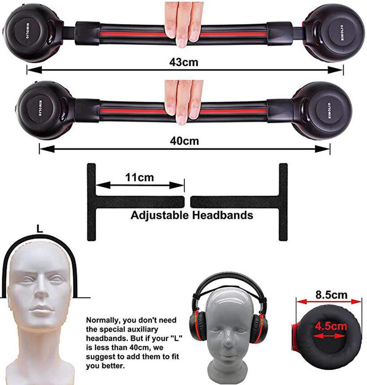 Alt view image 4 of 7 - IR Wireless Headphones for Car DVDTV with Storage Bag 2 Channel Car Headphones for Kids with 35mm Aux Cord Automotive IR Headphones Car DVD Infrared Headphone Foldable and Durable