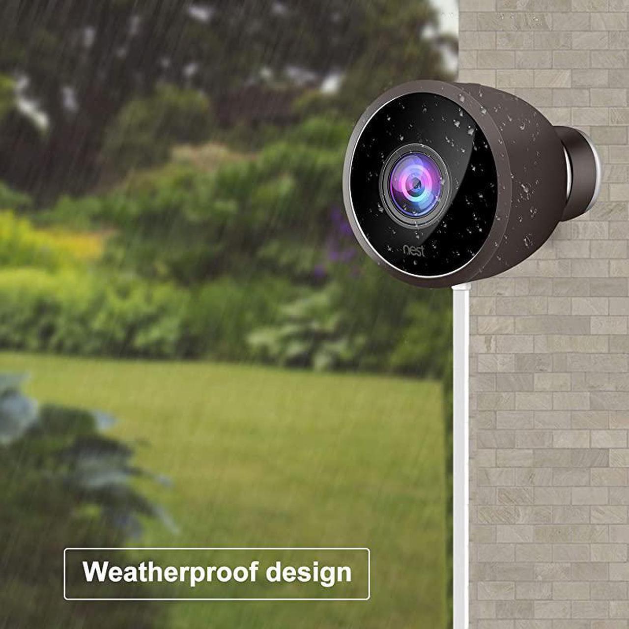 Alt view image 5 of 6 - Skins Protective Case for Nest Cam Outdoor Security Camera Protect and Camouflage Your Nest Cam Outdoor with These UV Light and Weather Resistant Skins 2 Pack Brown