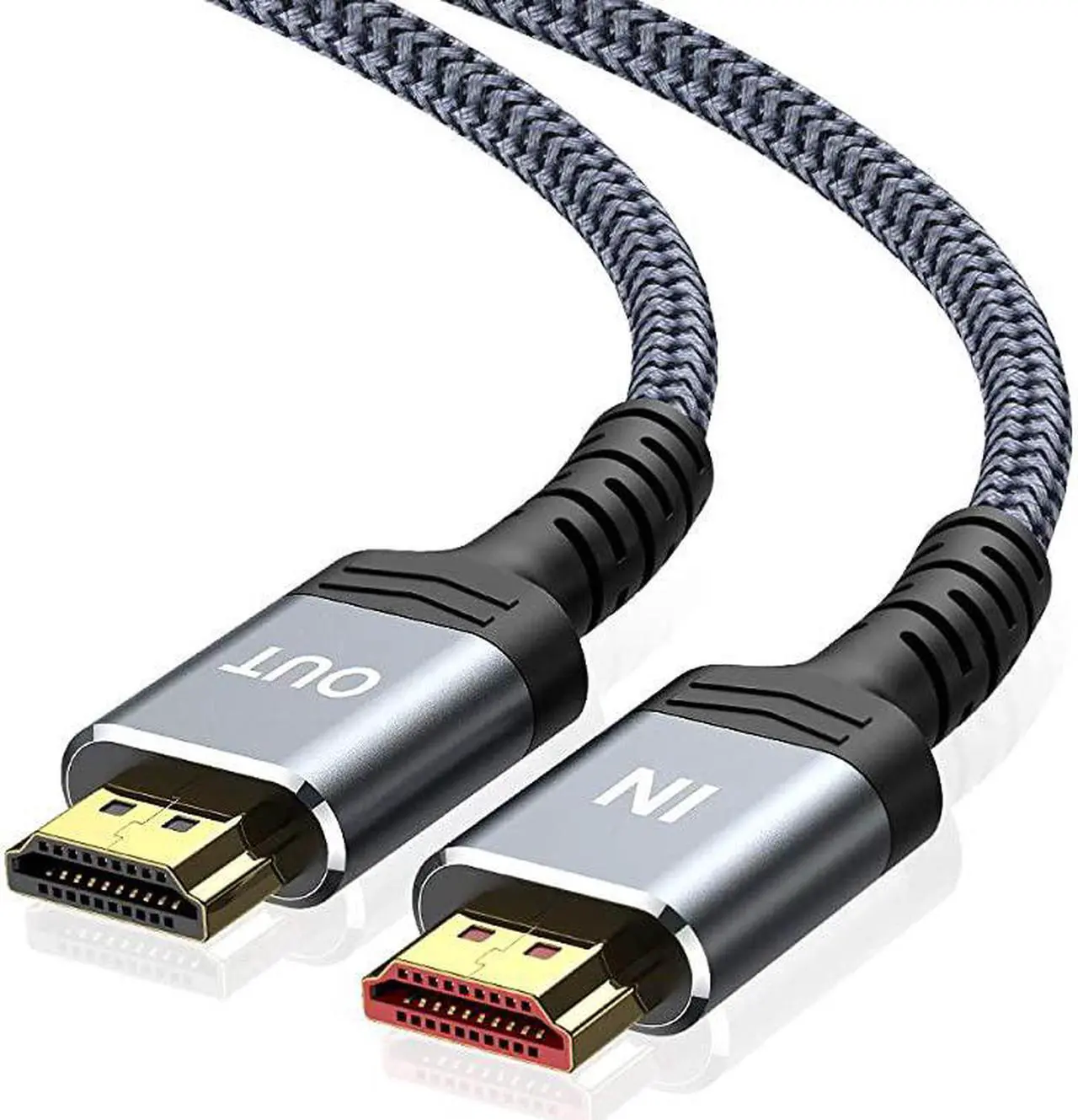 Main image of 4K Short HDMI Cable, 1.5FT High Speed 18Gbps HDMI 2.0 Braided Cord-Supports (4K 60Hz HDR,Video 4K 2160p 1080p 3D HDCP 2.2 ARC-Compatible with Ethernet PS4/3 4K Monitor Projector ect