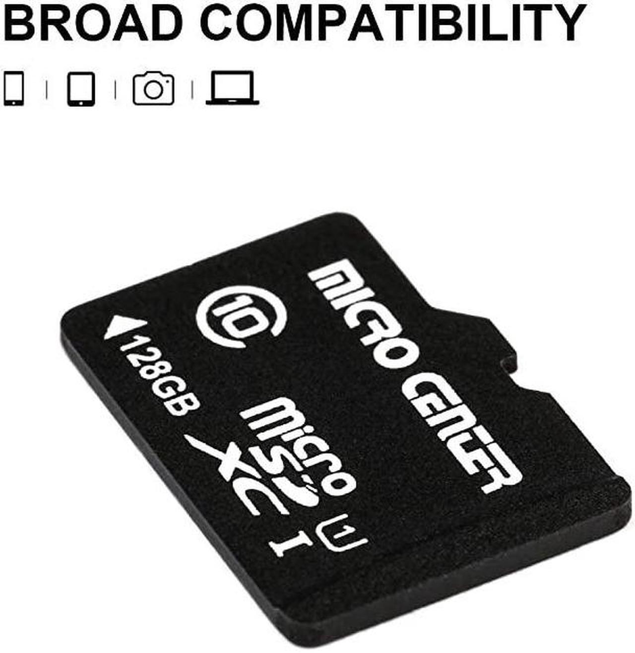 Alt view image 4 of 6 - Center 128GB microSDXC Class 10 Flash Memory Card with Adapter Twin Pack