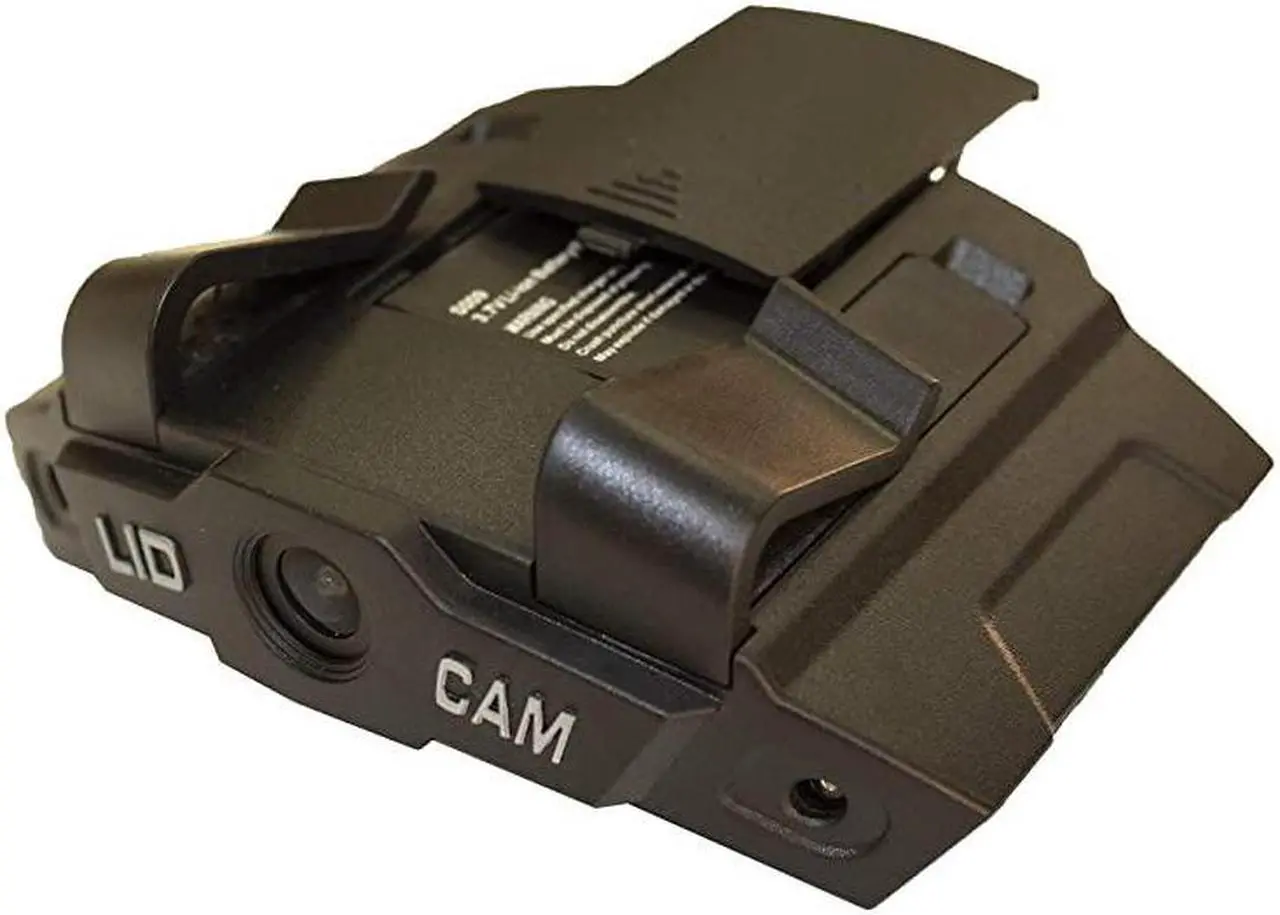 Alt view image 5 of 7 - Plus LCWFBZ Hands Free Hat Mounted Digital Action Camera 1080P HD WiFi with Full Audio and 1X to 4X Zoom Black