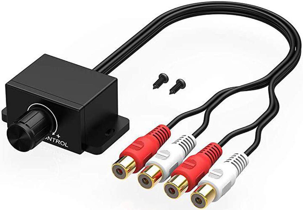 Main image of Universal Car RCA Remote Amplifier Level Controller RCA Bass Knob Sub Amp Volume Control Cable