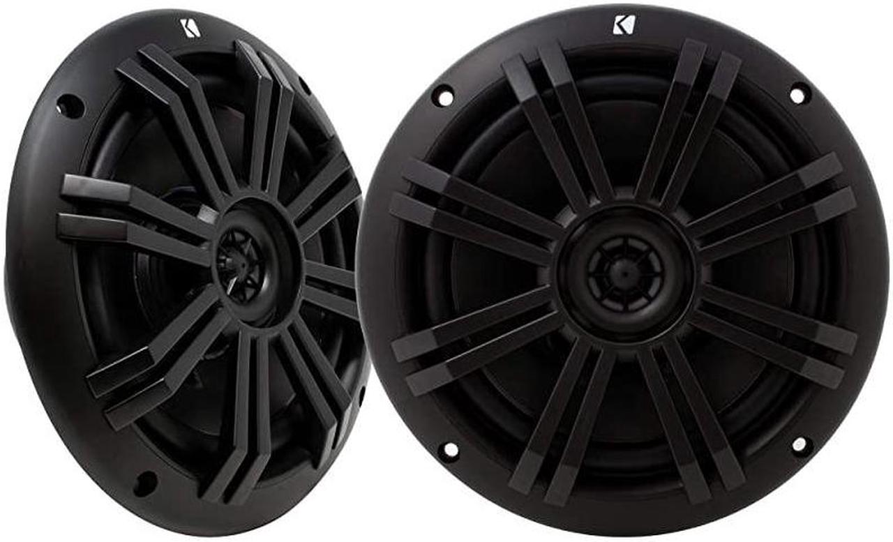 Alt view image 3 of 7 - Black OEM Replacement Marine 65 4 Ohm Coaxial Speaker Bundle 4 Speakers