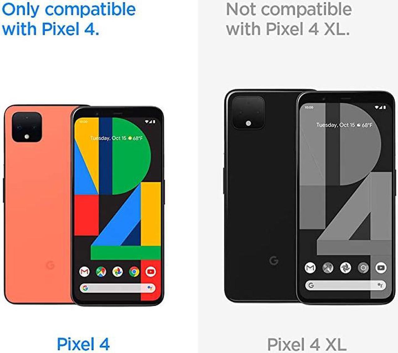 Alt view image 2 of 7 - Rugged Armor Designed for Google Pixel 4 Case 2019 Matte Black
