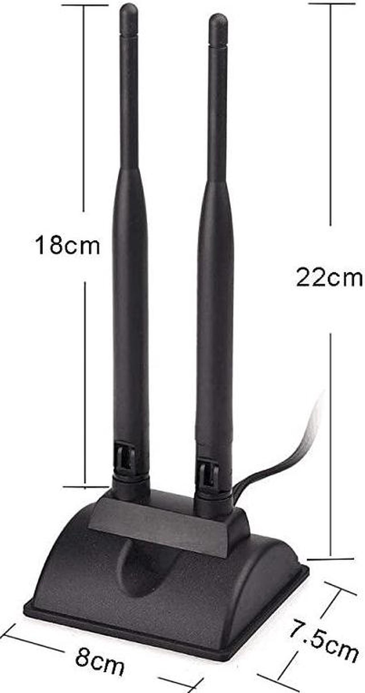 Alt view image 6 of 7 - 2.4GHz 5GHz Dual Band WiFi Antenna RP-SMA Male Antenna + IPEX U.FL to RP-SMA Female Cable 6 inch (2-Pack) for Mini PCIe Network Card USB WiFi Adapter Wireless Router Hotspot