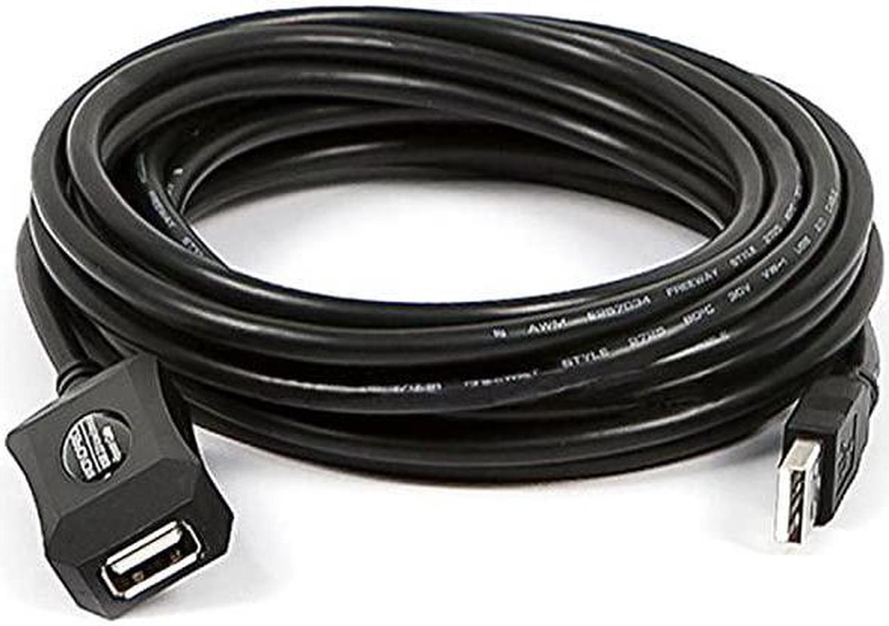 Main image of 16ft 5M USB 20 A Male to A Female Active Extension Repeater Cable use with PlayStation Xbox Kinenct Oculus VR USB Flash Drive Card Reader Hard Drive Keyboard Printer Camera and More