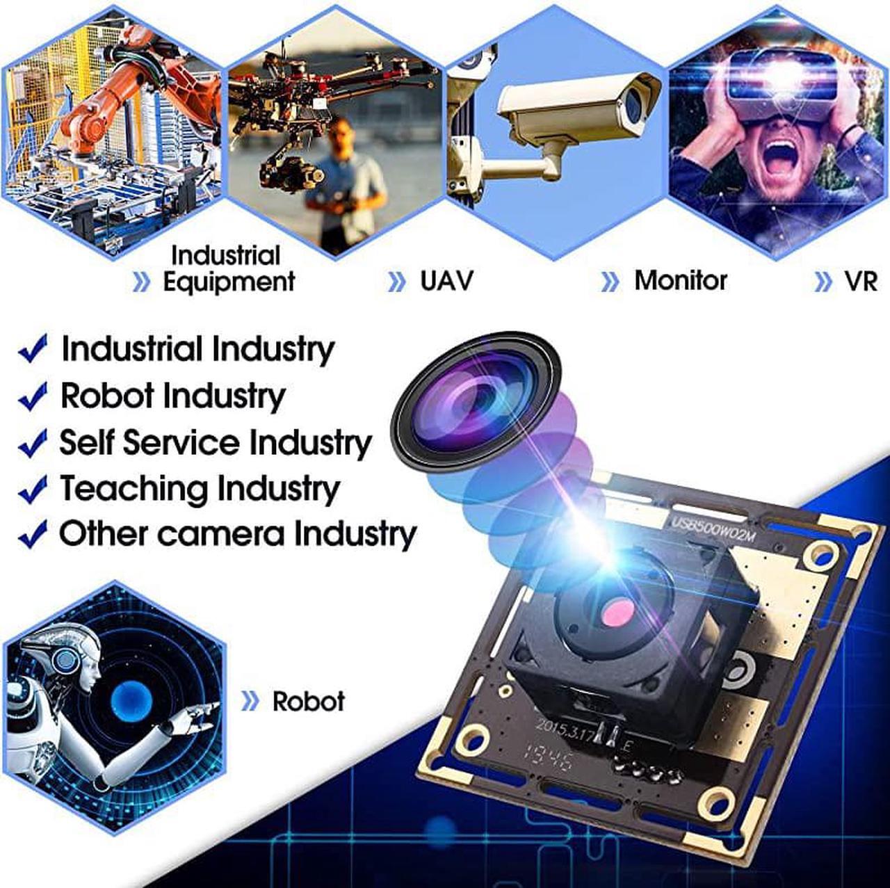Alt view image 7 of 7 - 5 Megapixel USB Camera Module HD 2592X1944 USB Webcamera with CMOS OV5640 Sensor USB with CameraMini Webcam for Windows Mac Andriod LinuxPlugPlay OTG Camera