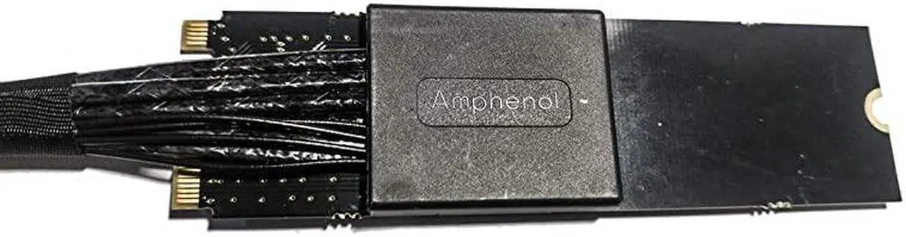 Alt view image 2 of 7 - M2 to U2SFF8639 PCIe NVMe SSD Cable PCIe NVMe U2 SFF8639 Drive to M2 Host AdapterU2 SSD Converter with Power  Cable50CM