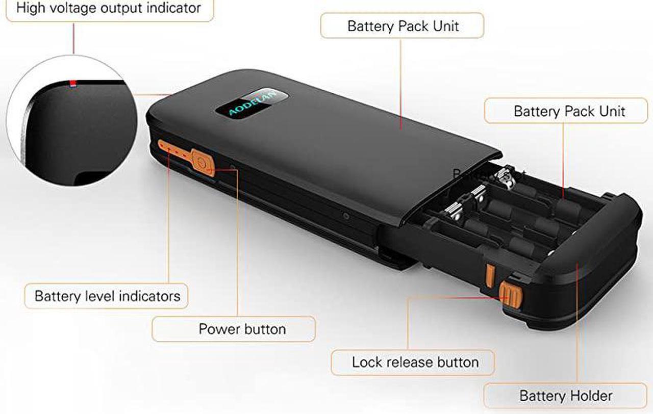 Alt view image 2 of 2 - External Flash Battery Tray Battery Power Bank Tray Tray Only