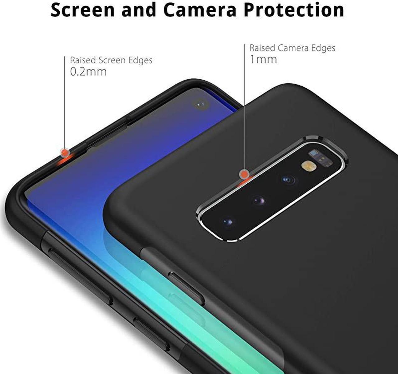 Alt view image 6 of 7 - Case for Samsung Galaxy S10 – Soft Frosted TPU Ultra-Slim Stylish Protective Cover for 6.1-inch Samsung Galaxy S10 [Drop Protection, Non-Slip] – Black