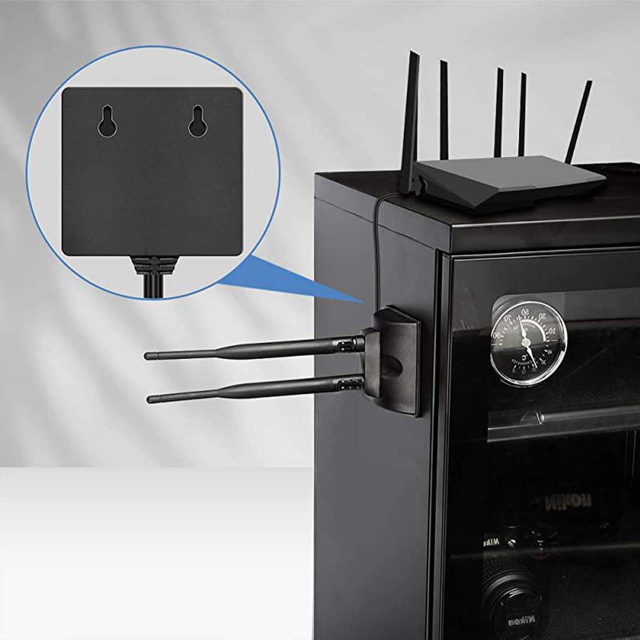 Alt view image 7 of 7 - 2.4GHz 5GHz Dual Band WiFi Antenna RP-SMA Male Antenna + IPEX U.FL to RP-SMA Female Cable 6 inch (2-Pack) for Mini PCIe Network Card USB WiFi Adapter Wireless Router Hotspot