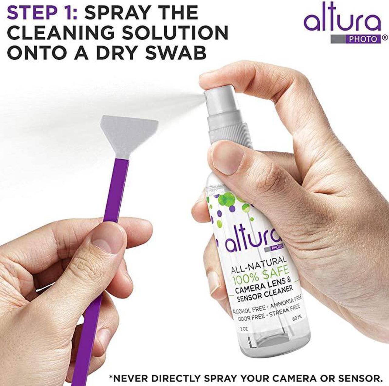 Alt view image 5 of 7 - Professional Full Frame Sensor Cleaning Kit - Camera Cleaning Kit for FF DSLR & Mirrorless Cameras - w/Sensor Cleaning Swabs & Case, Works as Camera Lens Cleaning Kit, Sensor Cleaner