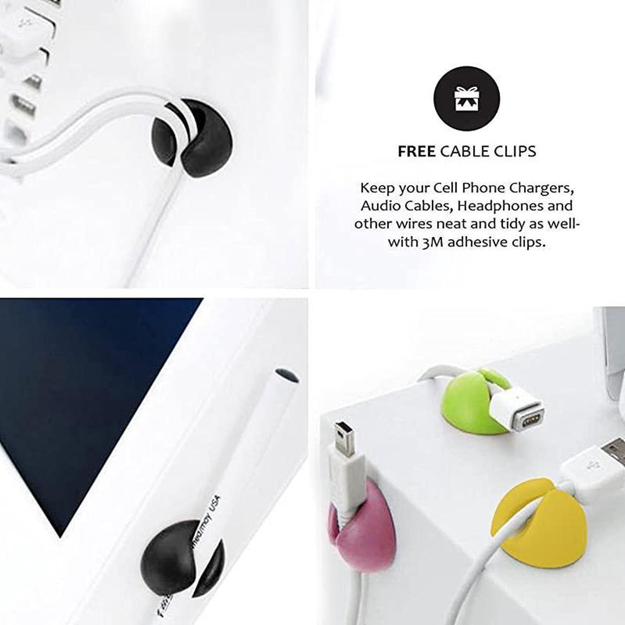 Alt view image 6 of 7 - Design PREMIUM 63 Cable Management Sleeve Best Cords Organizer System for TV Computer Office Home Entertainment DIY Adjustable Black White Cord Sleeves Wire Cover Concealer Wrap