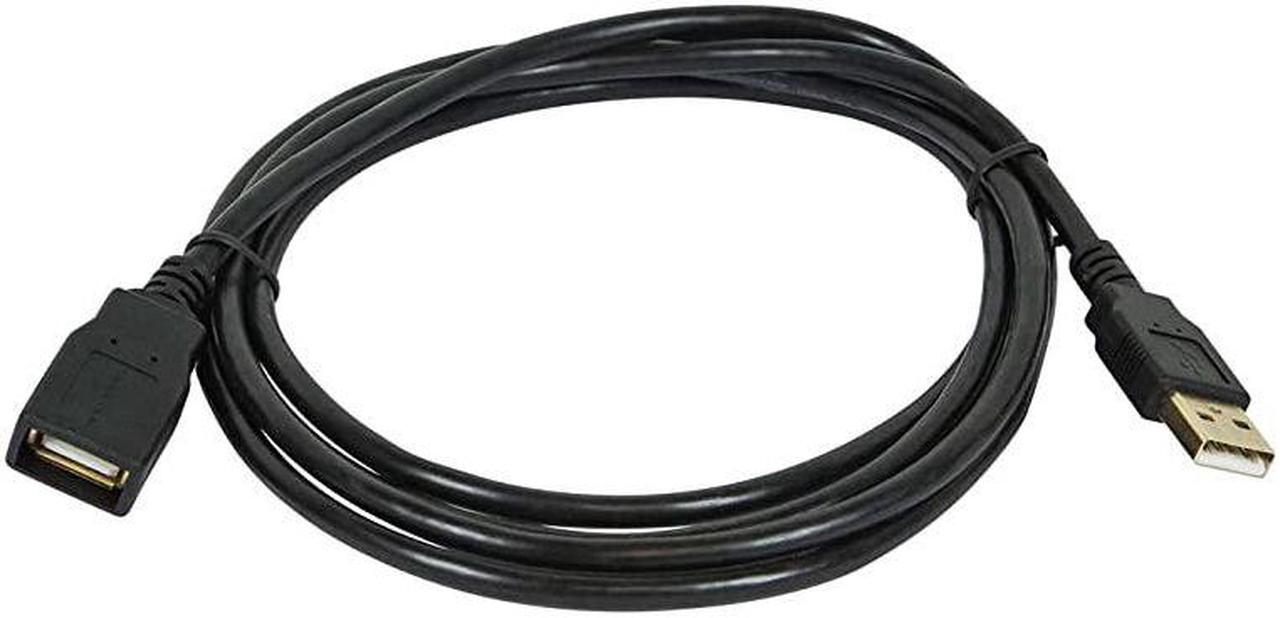 Main image of Premium 10 Feet Long USB 20 Extender Cable A Male to A Female 2824AWG Extension Gold Plated Cable Black