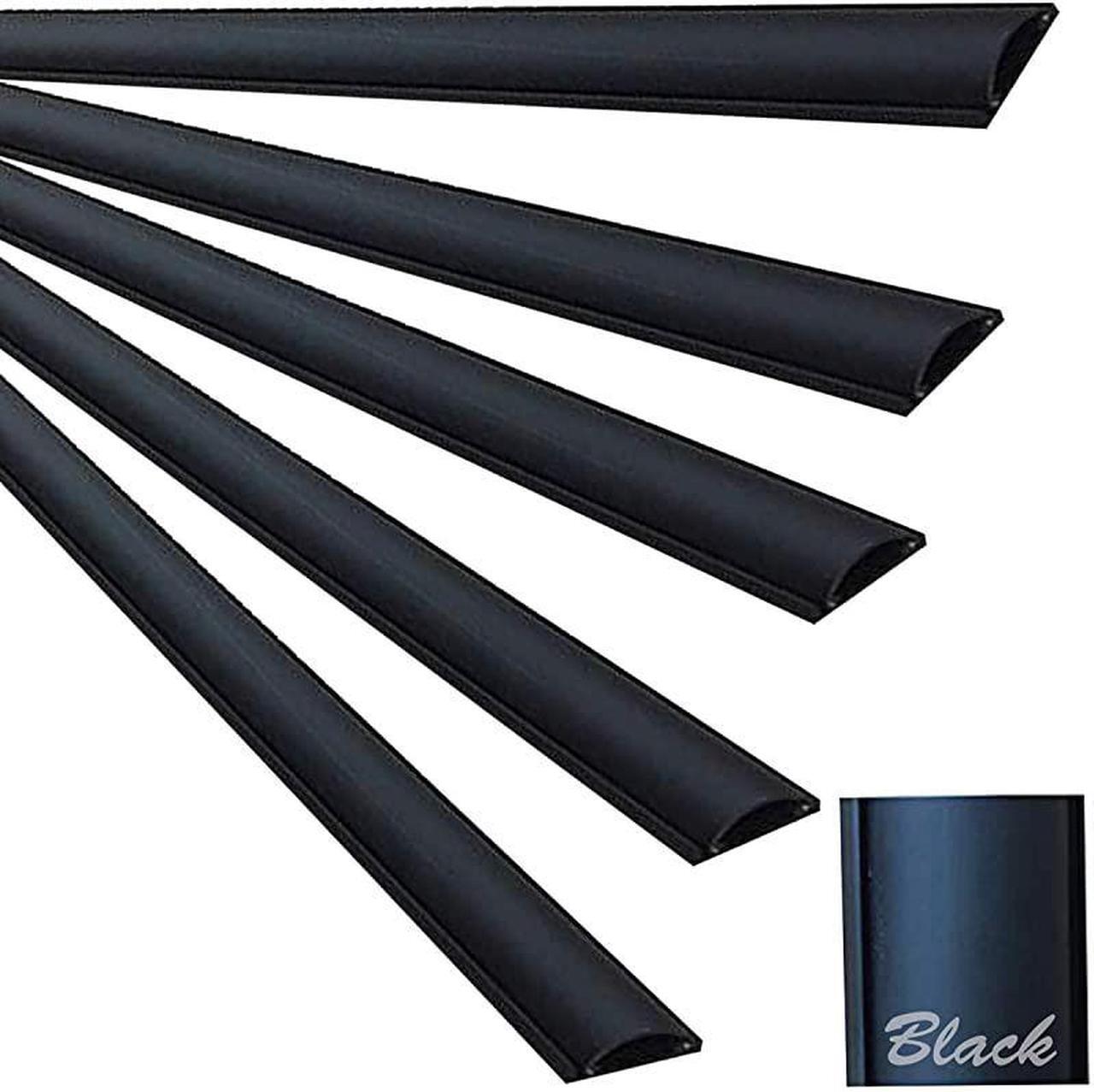 Main image of Chordsaver Small Floor Cord Cover Wire Cable Protector Black 36 3 Feet 5 Pack