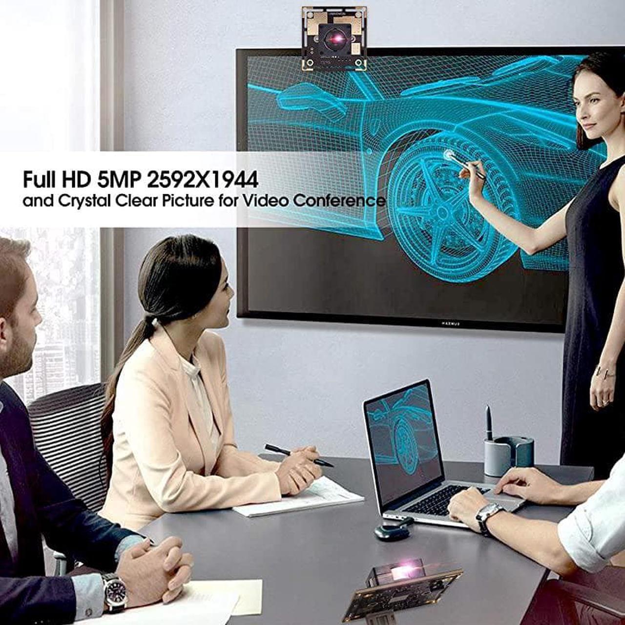 Alt view image 5 of 7 - 5 Megapixel USB Camera Module HD 2592X1944 USB Webcamera with CMOS OV5640 Sensor USB with CameraMini Webcam for Windows Mac Andriod LinuxPlugPlay OTG Camera