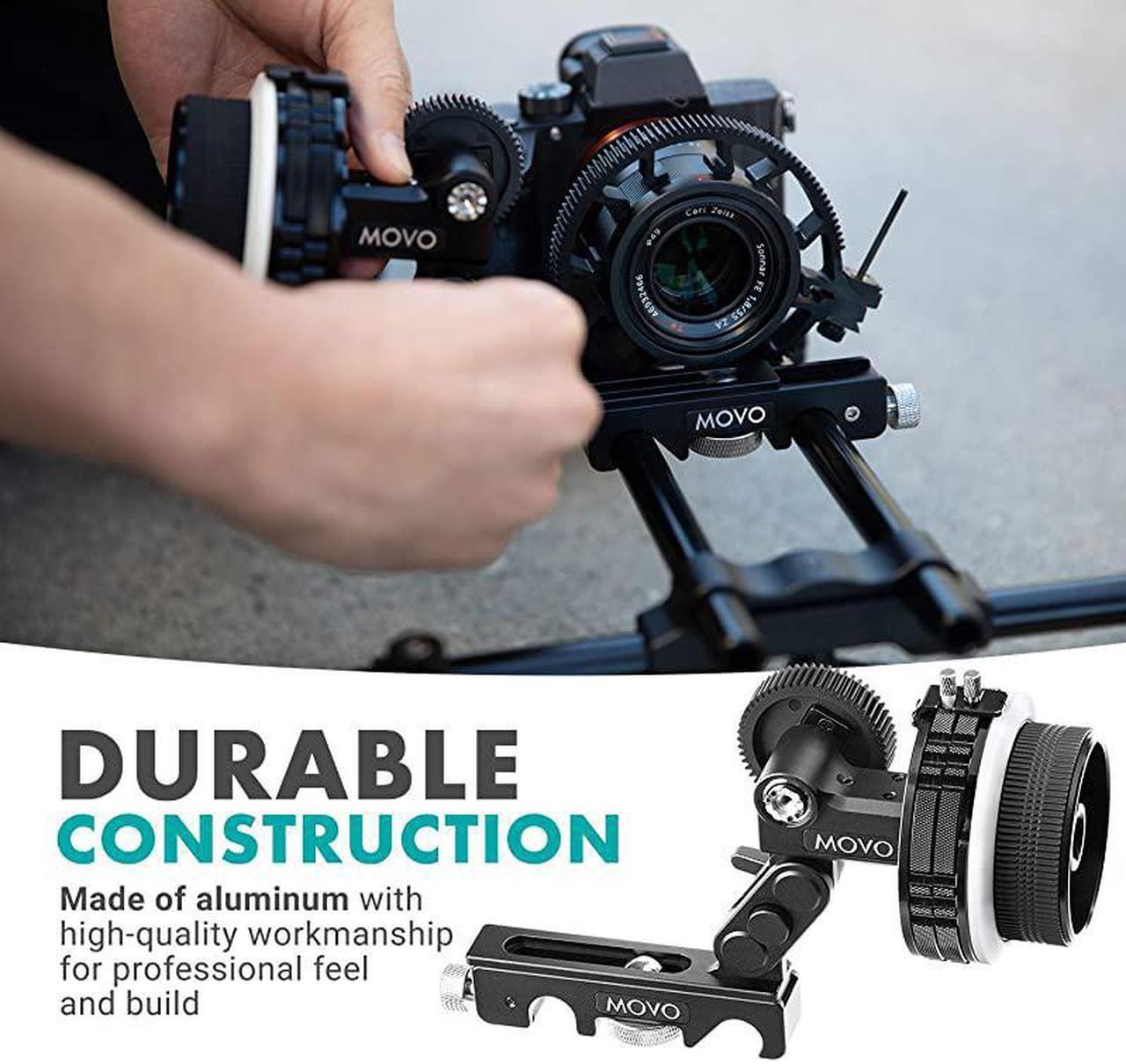 Alt view image 5 of 6 - F2X Precision Follow Focus System with Hard Stops and 65mm 75mm 85mm Adjustable Gear Rings