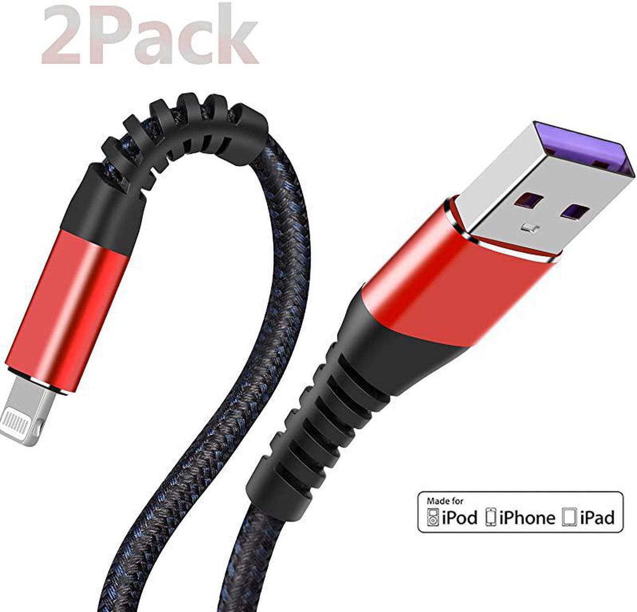 Main image of Certified 2pack iPhone Charger 10ft Lightning Cable Extra Long 10 Foot Charging Cables Fast iPhone USB Cord for iPhone 1111Pro11Max XXSXRXS Max8765SSEiPad Mini AirRed